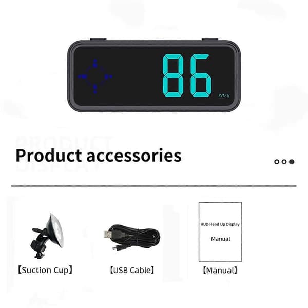 Digitalt speedometer universell GPS-kompass hastighetsmåler bil HUD Head Up Display for Tr