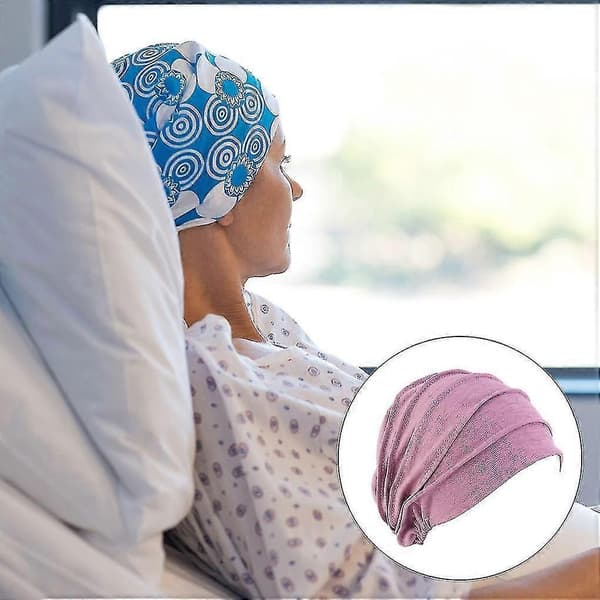 Kræfthovedbeklædning elastisk til kvinder, én størrelse passer de fleste Taro Purple