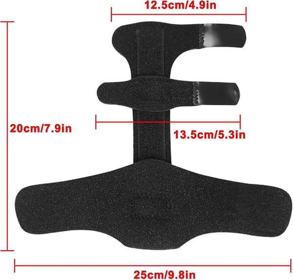 F trigger Finger Splint med justerbart aluminiumfingerstöd för brutna fingrar