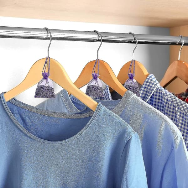 Pose med 25 poser tørket lavendelblomst kompatibel med lavendelposer