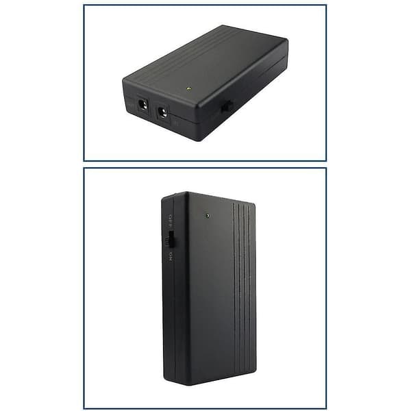 Mini UPS keskeytymätön virtalähde 6000/4000 mAh litiumvarakäyttöakulla