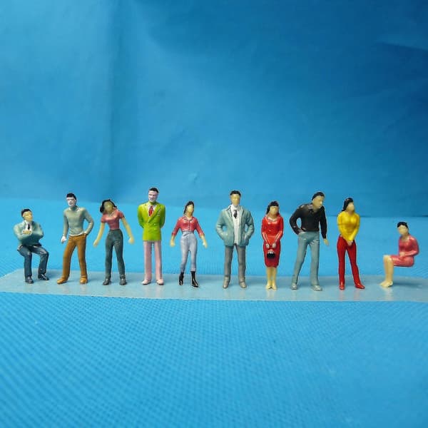 100 st blandade miniatyrsandmodell DIY stående figurer 2