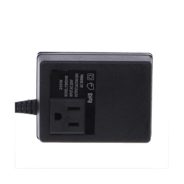 200w Ac 220v Till 110v Reducera Transformator Kompatibel med Rese Ström Eu Plugg Adapter