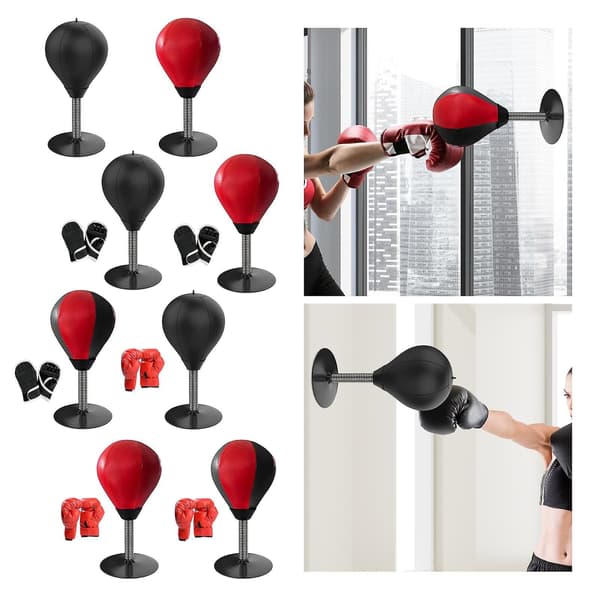 Speed Ball Desktop Boksebold, Boksning Muay Thai Punch Ball, Boksebold Black