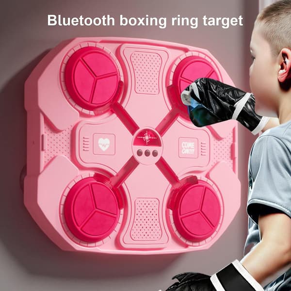 Boxningsträning Musik Elektronisk Boxningsväggmål Smart Väggmonterad Stridsutrustning rosa