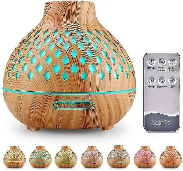 400 ml Aroma Diffuser Ultraljudsluftfuktare med 7-färgs LED