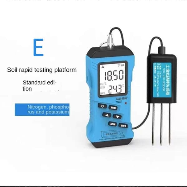 Jordtestare kompatibel med pH, EC, NPK, luftfuktighet, temperatur | LCD-display | Modbus-protokoll Nutrient