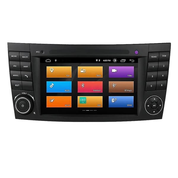For w211 2002-2009 Android 10 Core Bil Mediaspiller Radio Gps Wifi Bluetooth Rattkontroll