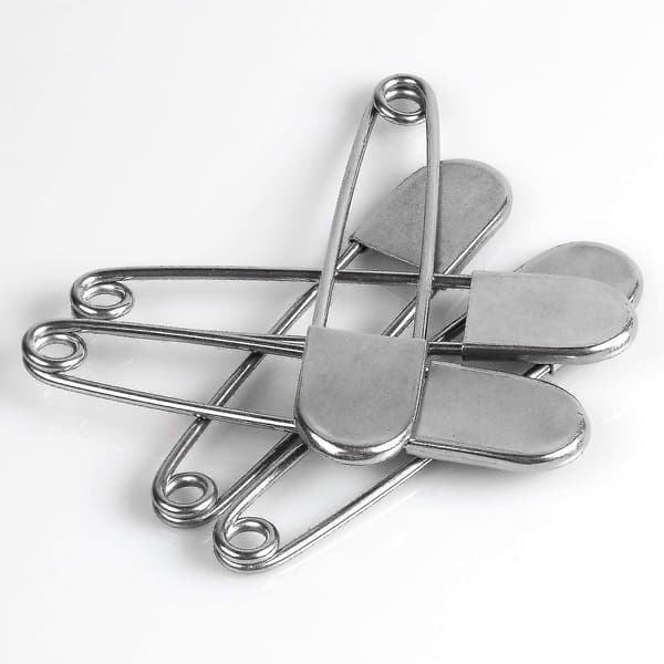 10-pack extra stora säkerhetsnålar, kraftiga, 12,7 cm