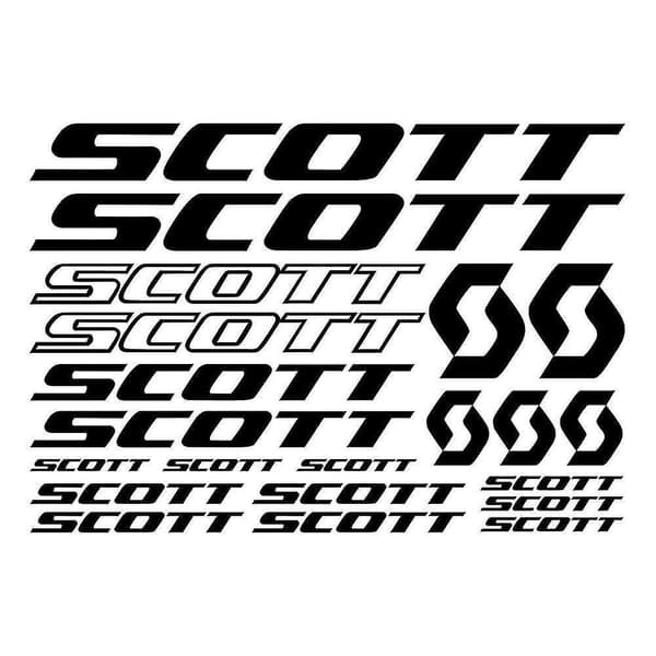 Scott-pyörän rungon tarratarralevy white