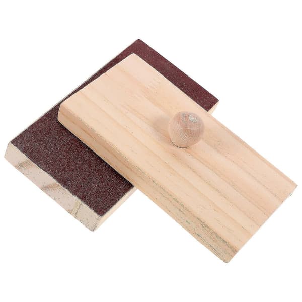 2 stk. sandblokker i tre, Orff-lydinstrumenter, for utdanning, perkusjon 14.00X7.00X3.50CM