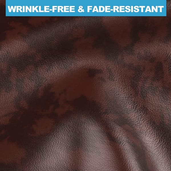 Biljardbordsskydd - Latex Läder Pingisbordsskydd Kompatibelt med Alla Årstider - Brun 7ft Brown 9ft