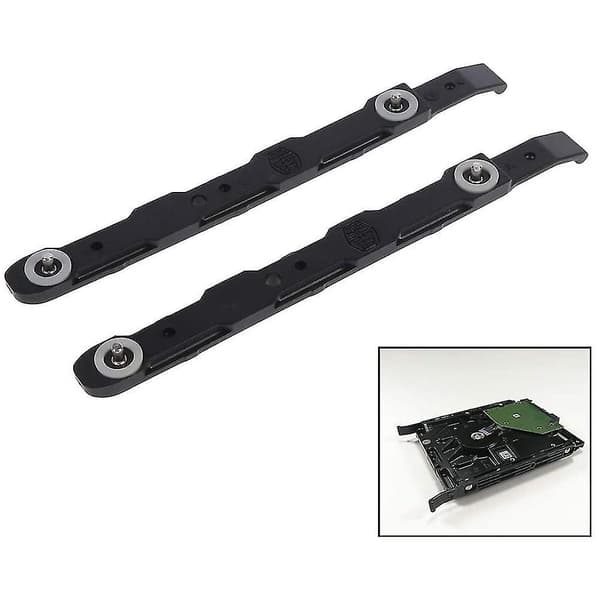 4-pak chassis harddisk monteringsskinner kompatible med 3,5 tommer HDD, sort