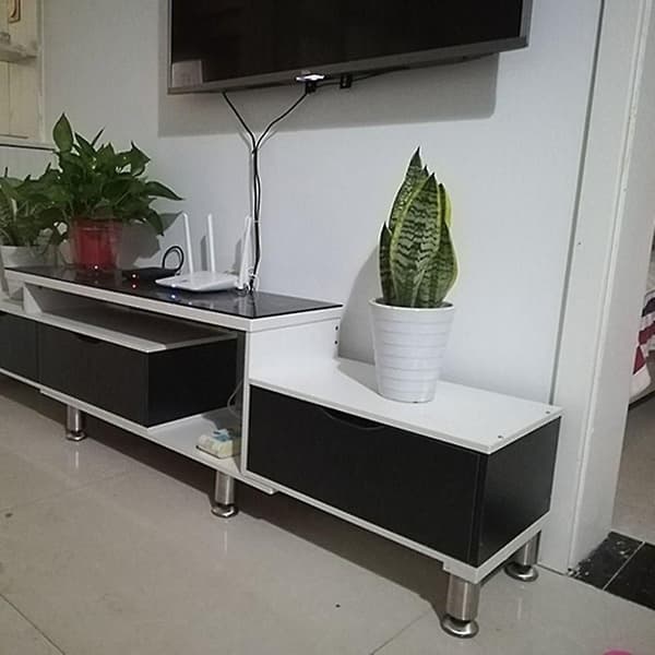 6cm-30cm skabsben justerbare cylindriske møbelfødder i rustfrit stål 4 stk. 250 mm