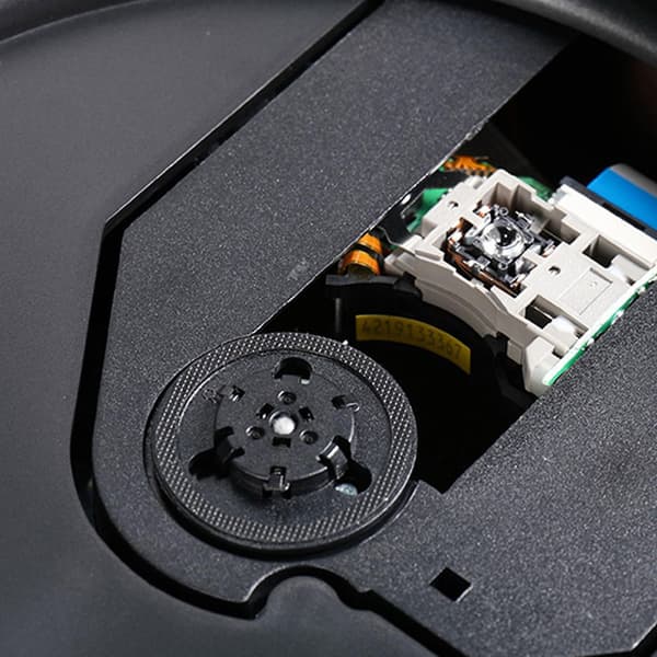 Bluetooth CD-spiller platespiller bursdagsfestivalgave med infrarød fjernkontroll Vit