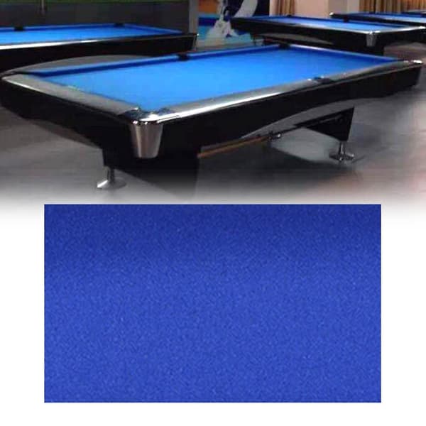 Professionelt Billarddug Spil Snooker Filt Tilbehør Blue 2.6x1.45M