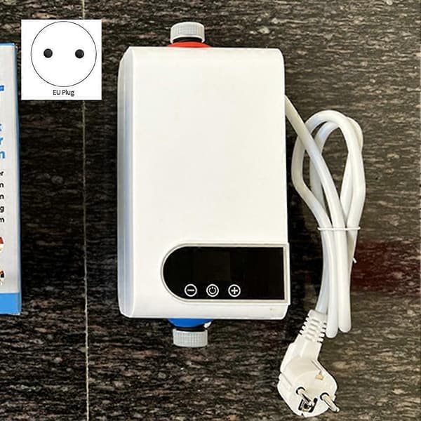 4500W Genomströmningsvattenberedare, Tanklös, Energiklass A+ White