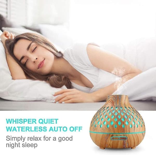 400 ml Aroma Diffuser Ultraljudsluftfuktare med 7-färgs LED