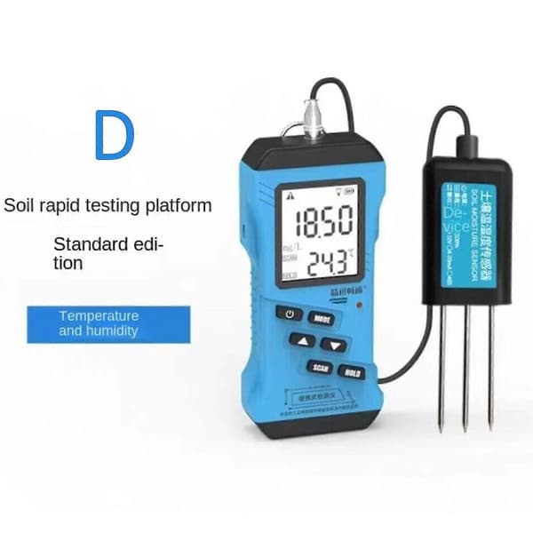 Jordtestare kompatibel med pH, EC, NPK, luftfuktighet, temperatur | LCD-display | Modbus-protokoll Moisture content