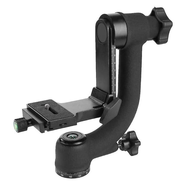 Profesjonelt DSLR Gimbal Stativhode med UNC 1/4 Arca-Swiss Hurtigutløserplate