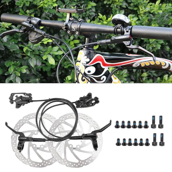 MTB Cykel Hydraulisk Skivbroms Set Fram Bak Par med Rotor