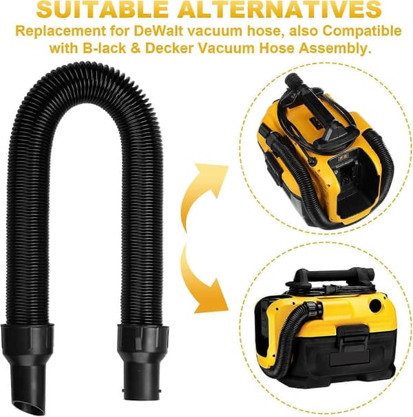 Ersättningsslangmontering för Dewalt lövblås och dammsugare 704660053412 DCV580 DCV5