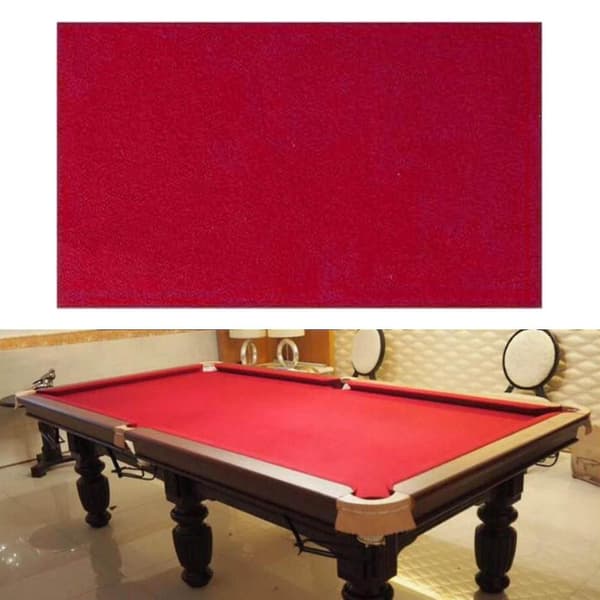 Profesjonelt biljardduk spill snooker filt tilbehør Red 2.8x1.45M