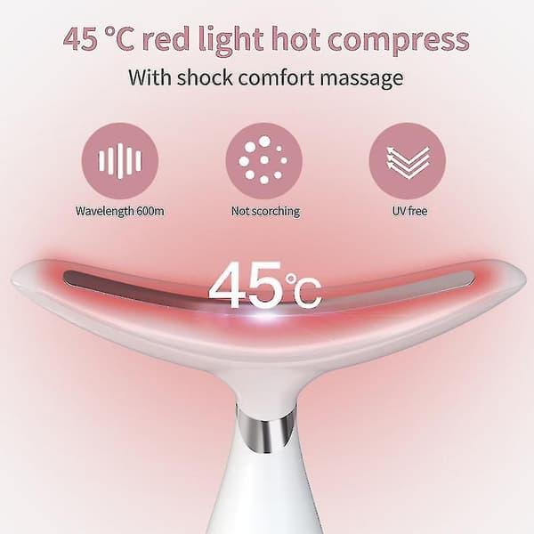 Anti-rynke hals ansigtsløftningsapparat Led Photon Terapi Hals Hudopstrammende Skønhedsinstrument Xfx