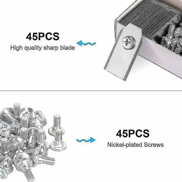 45 x Titanium knivblade til alle Husqvarna/Automower/Yardforce/Gardena robotplæneklippere