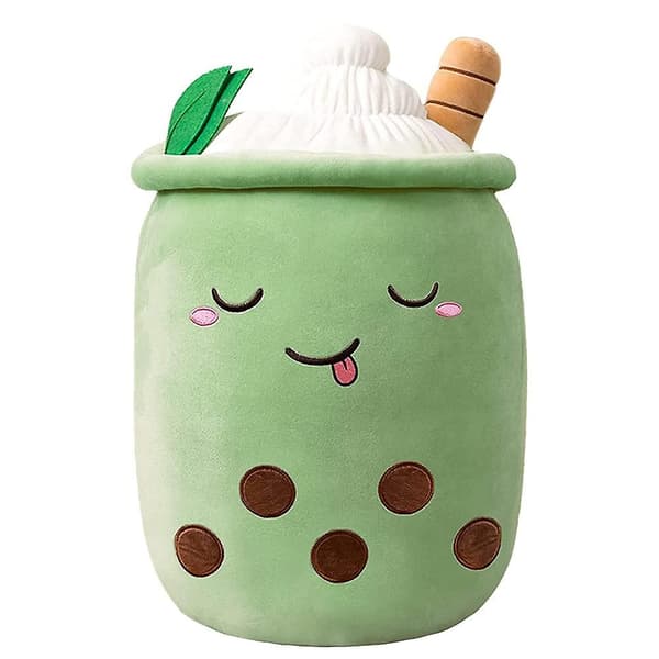 Bubble tea Plyslegetøj Yndig Bubble Pearl Mælk Te Kælepude Børn Kælepude Gave 50 cm