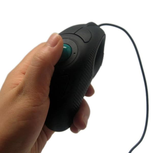 2,4 GHz kablet USB håndholdt optisk styrekulemus Black