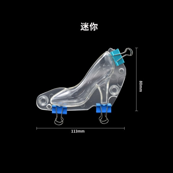 Højhælede sko kage udsmykning mold værktøjer transparent small