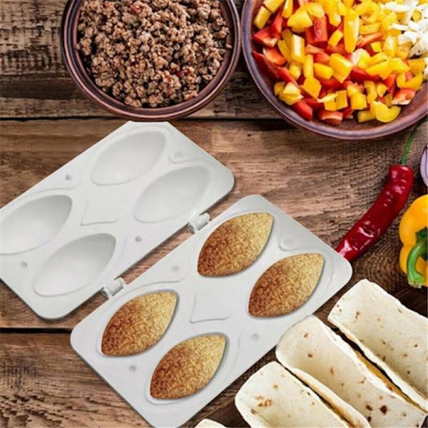 Manual Kibbeh Express Frikadeller Frikadellepresse Hakkeform white 4grids