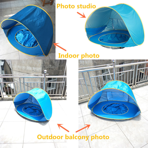 Vedenpitävä Pop Up Sun Canopy UV Protect Baby Beach Teltta blue 117*79*70cm