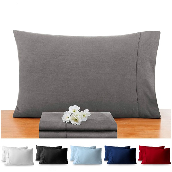 2kpl Tyynyliina Kiinteä Pure Color Paksu Puuvilla Polyesteri Case Ultra Pehmeä Sleep Tyynyliina ZT007-39-1pc Queen-51X76CM