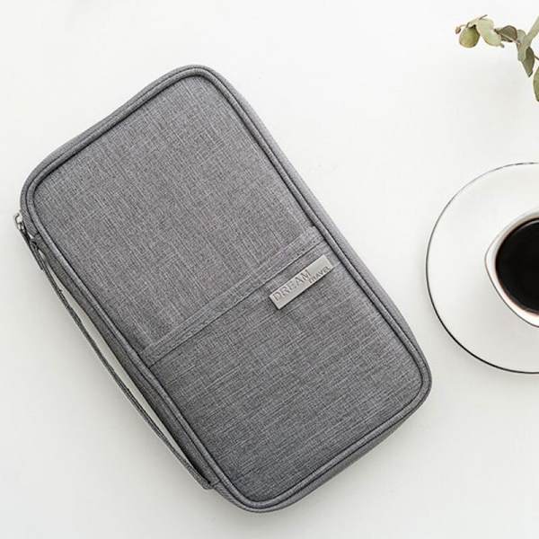 Travel Multifunktionell ID-väska Plånbok Familjepasshållare dark blue