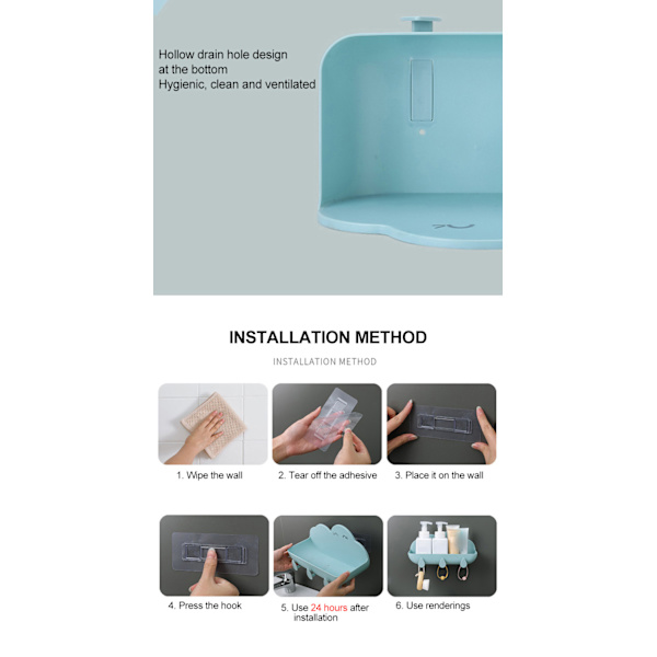 Creative Cloud Shape Væghylde Stativ til stansning light blue 11.5*30*5cm