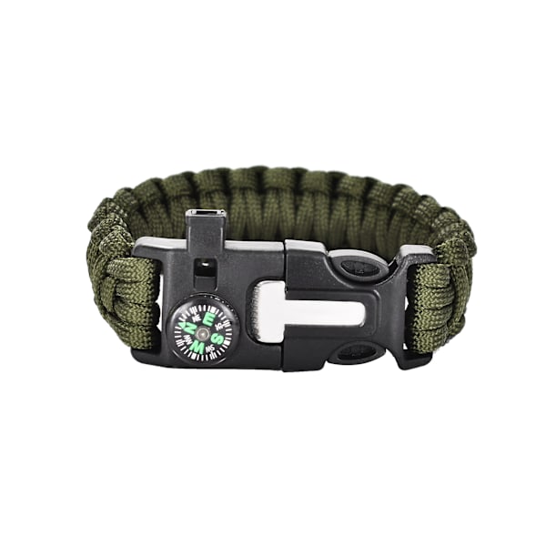 Överlevnadsarmband 5in1 Grön