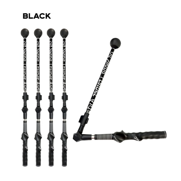 Golf Swing Training Aid Stick Houding Corrector Swing Trainer black 1pc