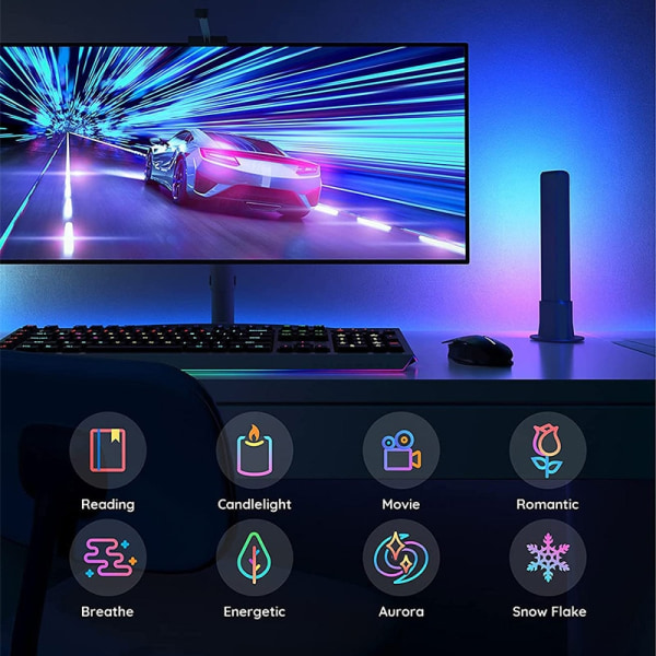 WiFi Bluetooth Yövalot Remote LED Light Ambient Light black WiFi+Bluetooth