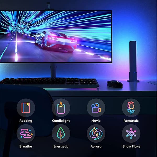 WiFi Bluetooth Yövalot Remote LED Light Ambient Light white WiFi+Bluetooth