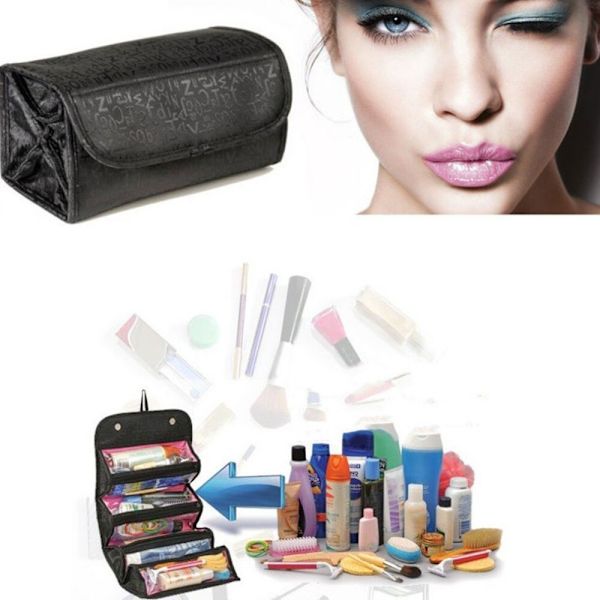 Vattentät, stor kapacitet för mäns makeup-kit för män Red