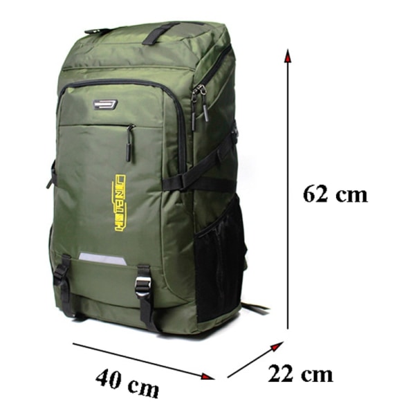 Outdoor Sports Reppu Kiipeily Matkareppu Matkalaukku army green 62*40*22cm