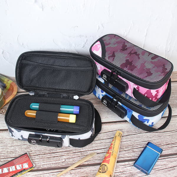 Portable Pipe Deodorant Bag Hushållsförvaring black