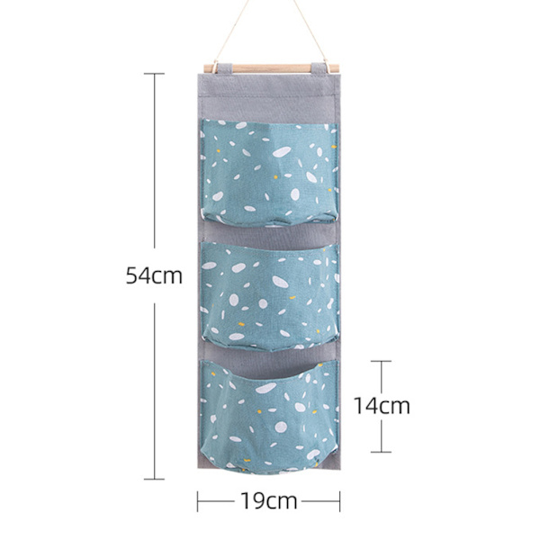 3-ficks Oxford tyg garderob Hängande diverse förvaringsväskor pink 54*19*14cm