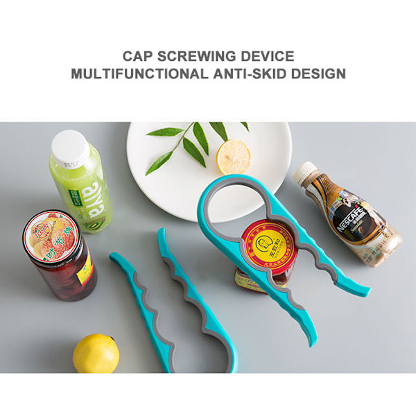 4 i 1 multifunktion Handy krukkeåbnere red 23*9.5*2cm