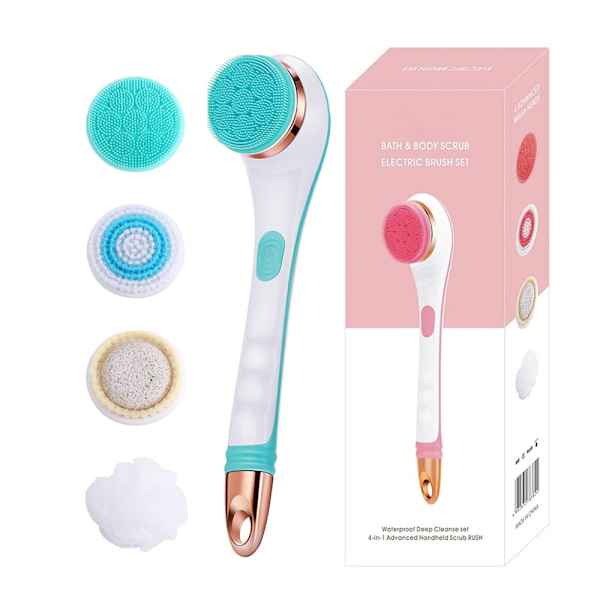 Elektrisk brusebørste til badekar Roterende brusebørste pink 36.5*9*8cm