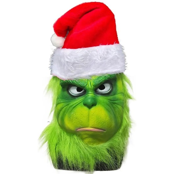 Joulunaamio ja hanskat puku Geek varasti Halloween Cosplayn Grinch and gloves