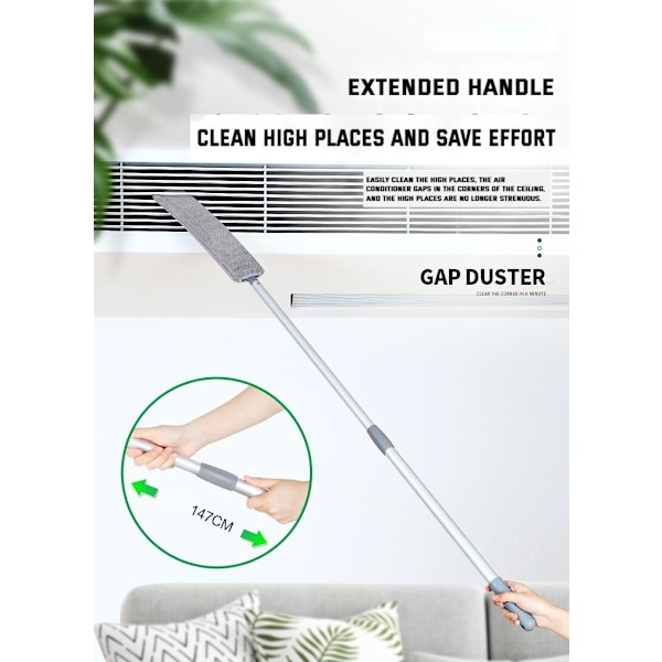 Dust Cleaner Corner Cleaning Tool Mikrokuituliuta 1set