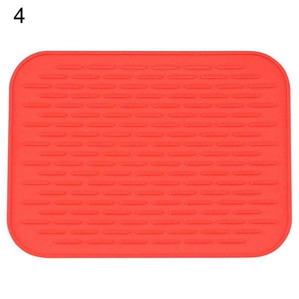 Värmeisolerande silikon matta köksredskap red